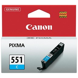 Zeige Details für Canon Tintenpatrone CLI-551C cyan, Füllmenge 7ml Bild von Canon Tintenpatrone CLI-551C cyan, Füllmenge 7ml