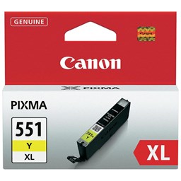 Zeige Details für Canon Tintenpatrone CLI-551XL gelb, Füllmenge 11ml Bild von Canon Tintenpatrone CLI-551XL gelb, Füllmenge 11ml