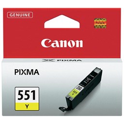 Zeige Details für Canon Tintenpatrone CLI-551Y gelb, Füllmenge 7ml Bild von Canon Tintenpatrone CLI-551Y gelb, Füllmenge 7ml