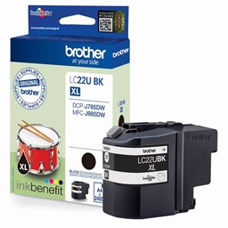 Zeige Details für Brother Tintenpatrone LC-22UBK schwarz, 2400 Seiten Bild von Brother Tintenpatrone LC-22UBK schwarz, 2400 Seiten