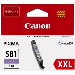 Zeige Details für Canon Tintenpatrone CLI-581PB XXL, photo blau, Füllmenge 11.7ml Bild von Canon Tintenpatrone CLI-581PB XXL, photo blau, Füllmenge 11.7ml