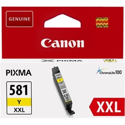Zeige Details für Canon Tintenpatrone CLI-581Y XXL, gelb, Füllmenge 11.7ml Bild von Canon Tintenpatrone CLI-581Y XXL, gelb, Füllmenge 11.7ml