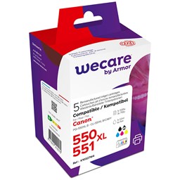Zeige Details für WECARE Canon 550/551  Multipack Bild von WECARE Canon 550/551  Multipack