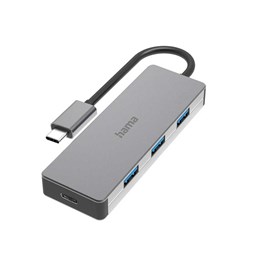 Zeige Details für Hama USB-C-Hub, 4 Ports, USB 3.2 Gen2, alu Bild von Hama USB-C-Hub, 4 Ports, USB 3.2 Gen2, alu