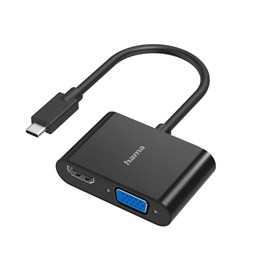 Zeige Details für Hama Video-Adapter, 2in1, USB-C, VGA+HDMI, 4K Bild von Hama Video-Adapter, 2in1, USB-C, VGA+HDMI, 4K