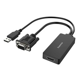 Zeige Details für Hama Video-Adapter, VGA+USB-Stecker - HDMI, FHD Bild von Hama Video-Adapter, VGA+USB-Stecker - HDMI, FHD