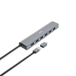 Zeige Details für Hama USB-Hub, 7 Ports, USB 3.2 Gen1, inkl. UBC-C A Bild von Hama USB-Hub, 7 Ports, USB 3.2 Gen1, inkl. UBC-C A