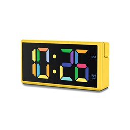 Zeige Details für Hama Digitaler Wecker Ibiza, Multicolor Display, gelb Bild von Hama Digitaler Wecker Ibiza, Multicolor Display, gelb