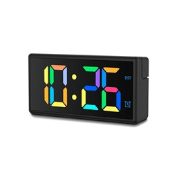Zeige Details für Hama Digitaler Wecker Ibiza, Multicolor Display, schwarz Bild von Hama Digitaler Wecker Ibiza, Multicolor Display, schwarz
