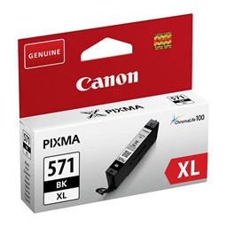 Zeige Details für Canon Tintenpatrone CLI-571BK XL schwarz, Füllmenge 11ml Bild von Canon Tintenpatrone CLI-571BK XL schwarz, Füllmenge 11ml