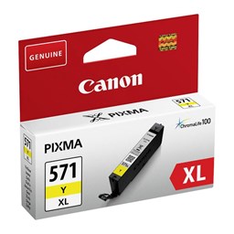 Zeige Details für Canon Tintenpatrone CLI-571Y XL gelb, Füllmenge 11ml Bild von Canon Tintenpatrone CLI-571Y XL gelb, Füllmenge 11ml