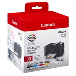 Zeige Details für Canon Tintenpatrone PGI-1500BKCMY Multipack XL, 12 ml Bild von Canon Tintenpatrone PGI-1500BKCMY Multipack XL, 12 ml