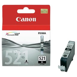 Zeige Details für Canon Tintenpatrone CLI-521BK schwarz, Füllmenge 9ml Bild von Canon Tintenpatrone CLI-521BK schwarz, Füllmenge 9ml