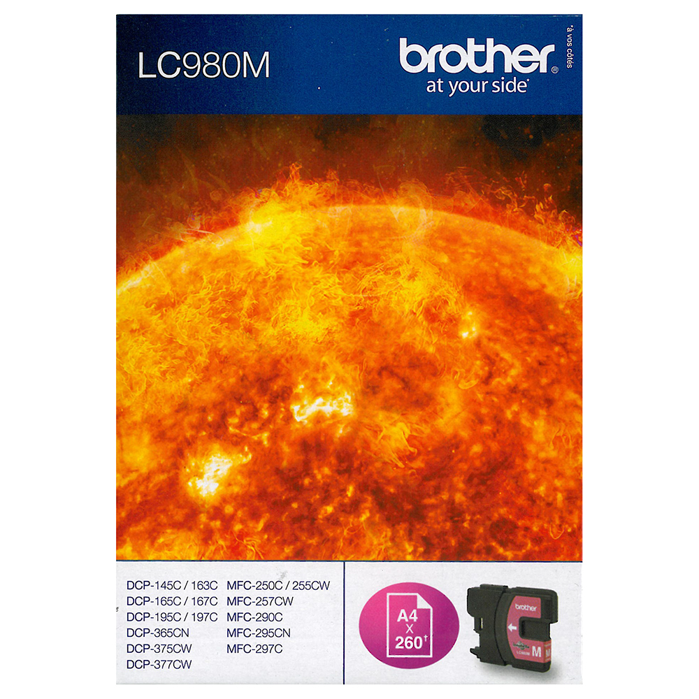 Bild von Brother Tintenpatrone LC-980M magenta, 260 Seiten