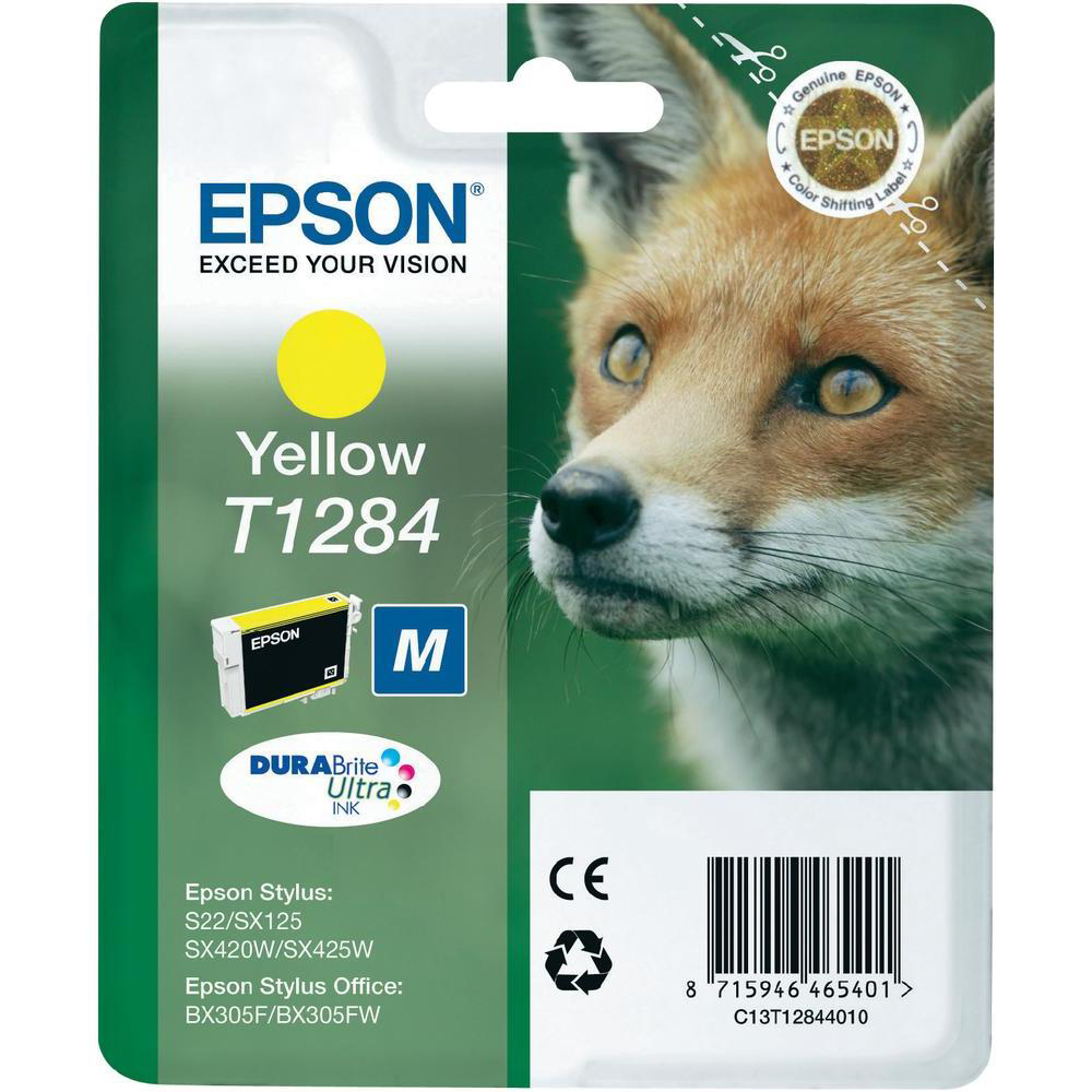 Picture of Epson Tintenpatrone T128440 gelb, Füllmenge 3.5ml