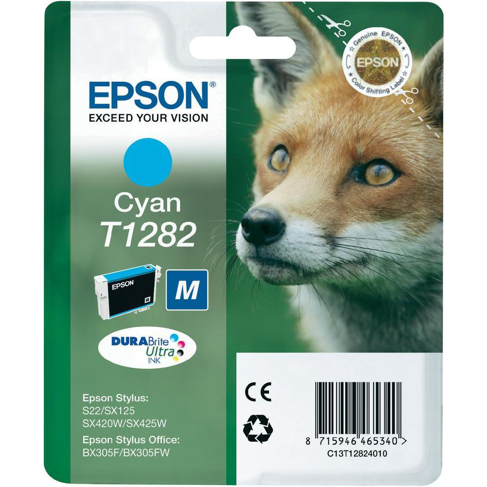 Bild von Epson Tintenpatrone T128240 cyan, Füllmenge 3.5ml