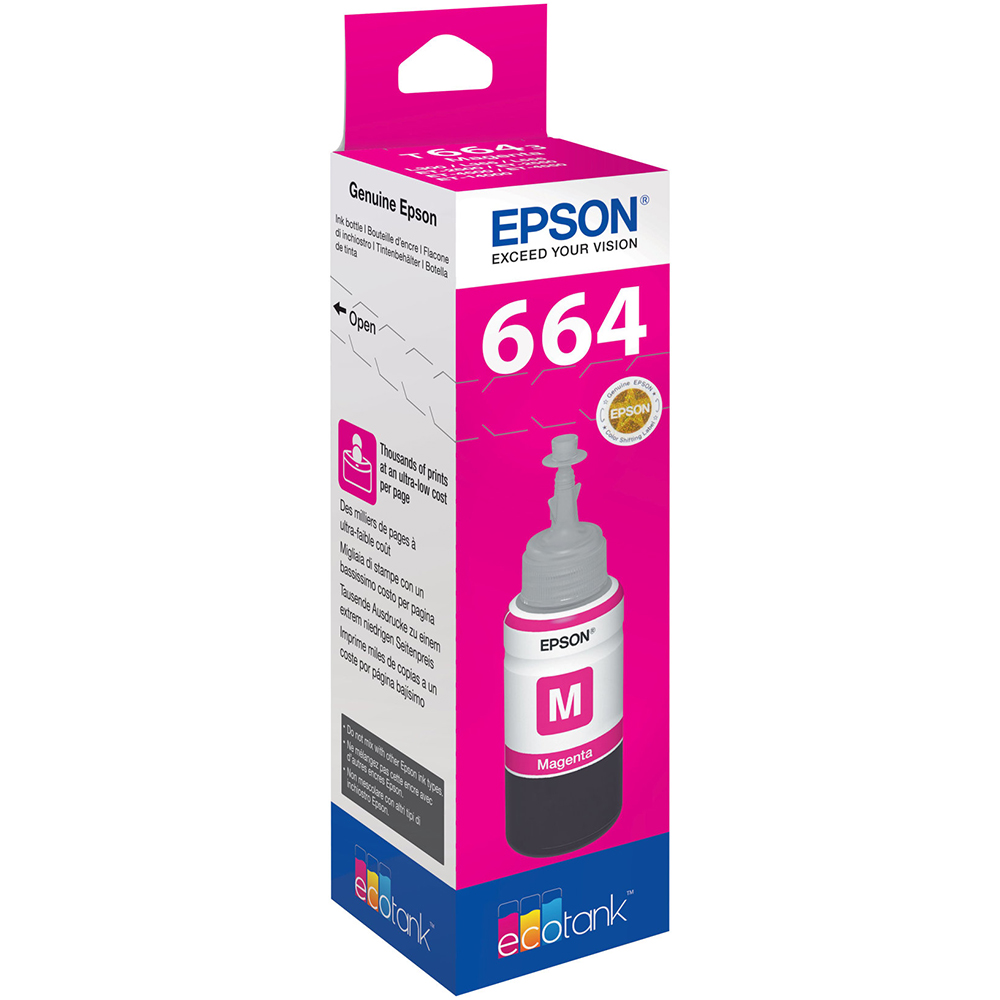 Bild von Epson Tintenbehälter T664340 magenta, 6500 Seiten