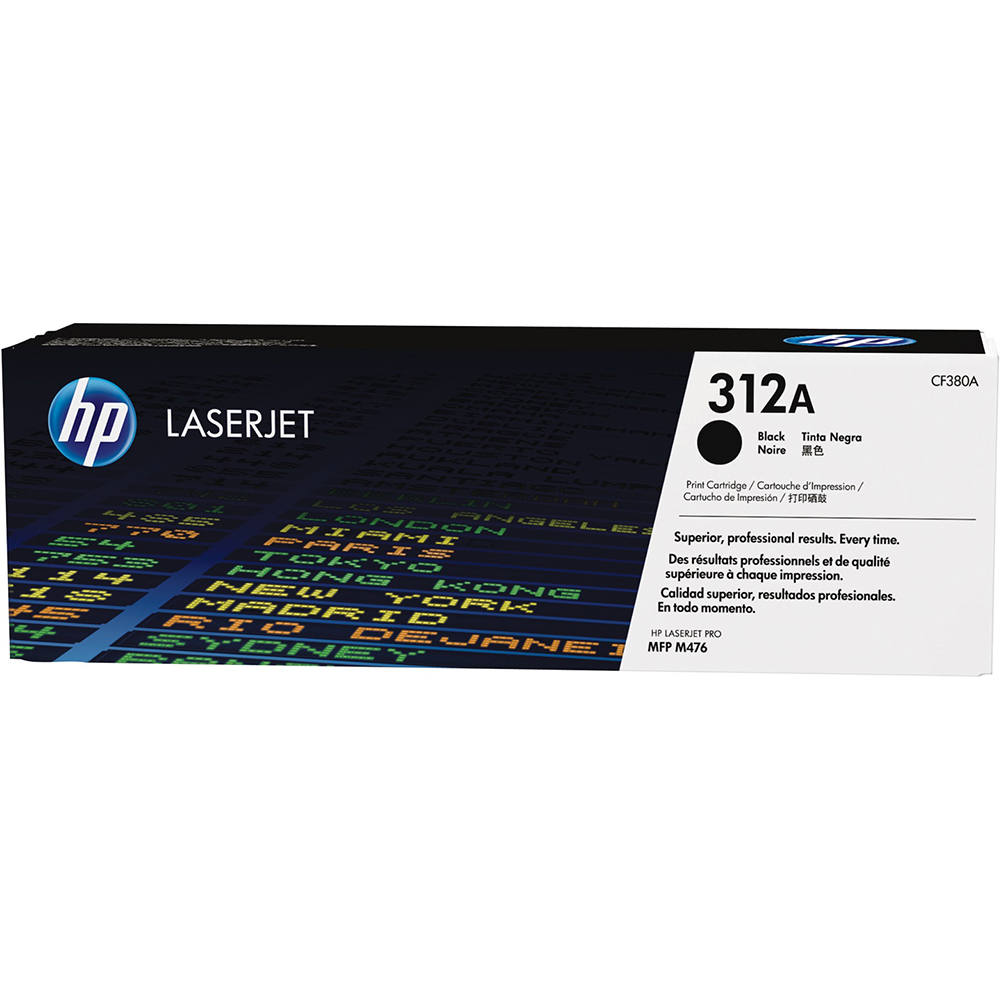 Bild von HP Toner 312A, CF380A, schwarz, 2400 Seiten