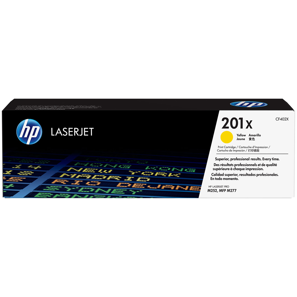 Bild von HP Toner 201X, CF402X, gelb, 2300 Seiten