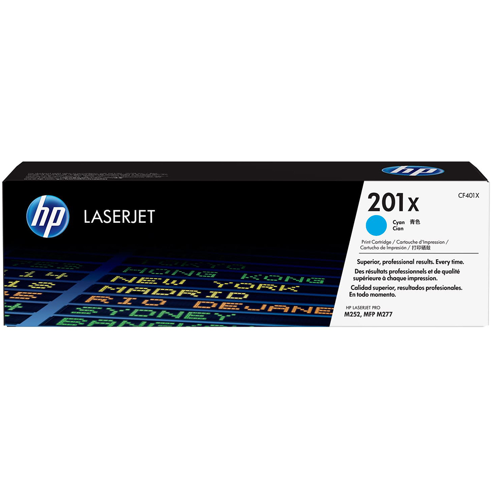 Bild von HP Toner 201X, CF401X, cyan, 2300 Seiten