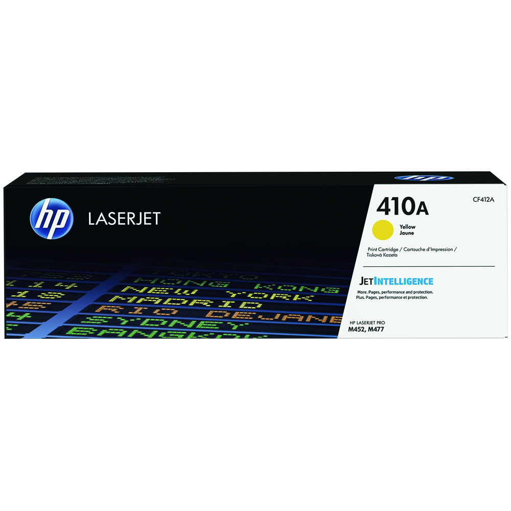 Bild von HP Toner 410A, CF412A, gelb, 2300 Seiten