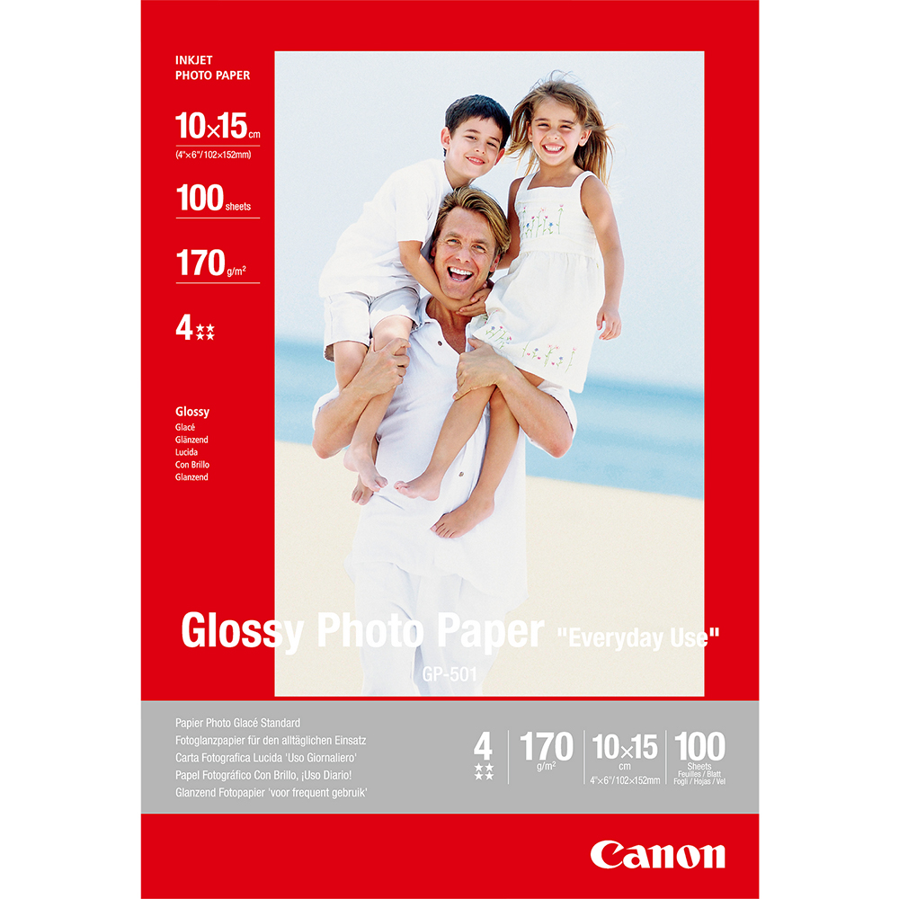 Bild von Canon Fotopapier GP501 Glossy, 10x15cm