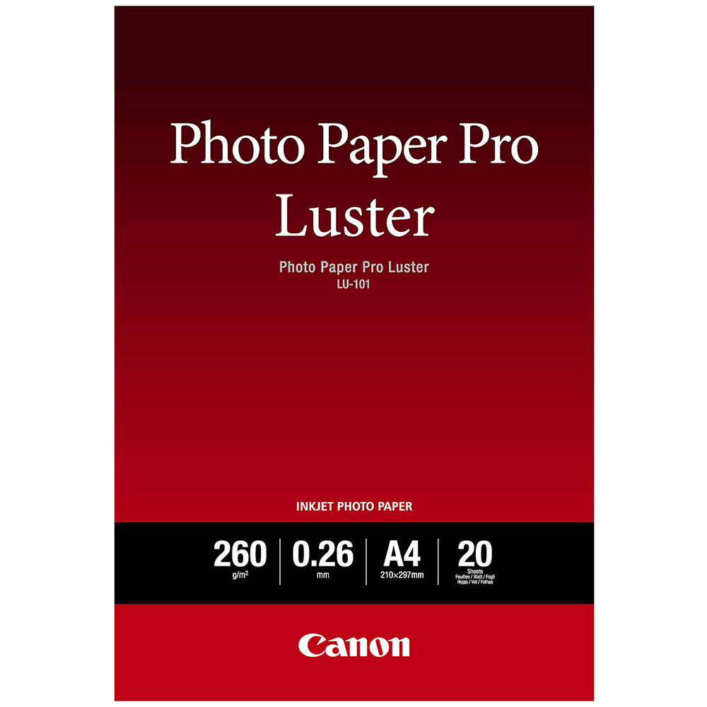 Bild von Canon Fotopapier Pro Luster LU101, Glossy, A4