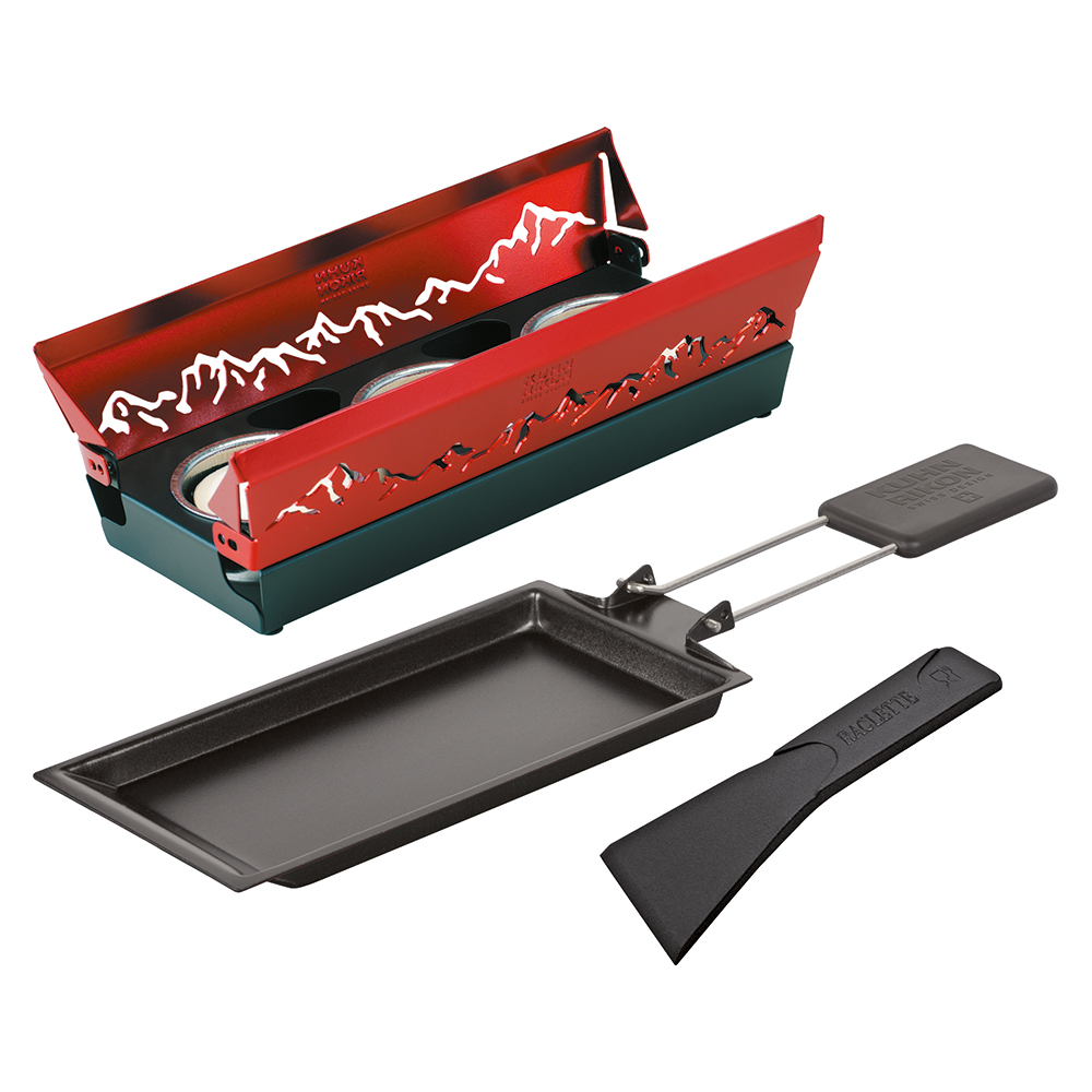 Bild von Kuhn Rikon Raclette Set Mini Candle Light Alpenglühen rot