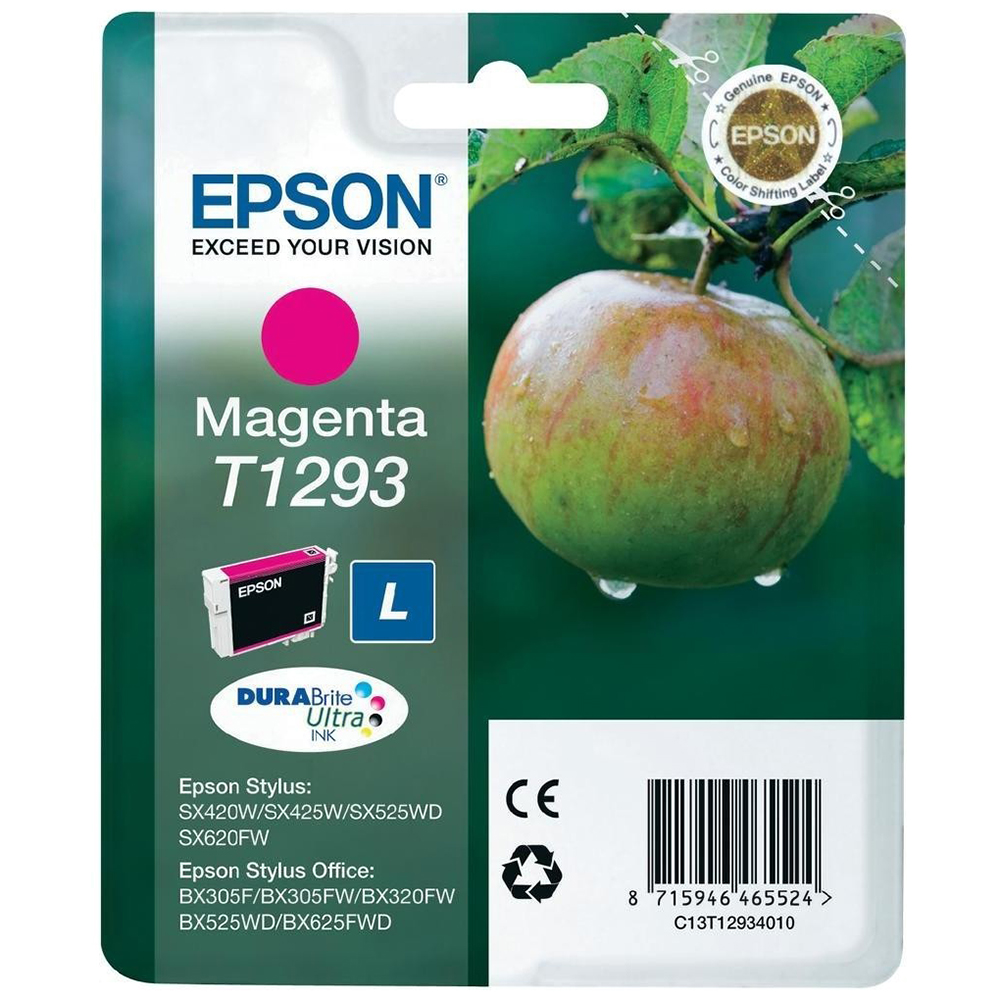 Bild von Epson Tintenpatrone T1293 magenta, Füllmenge 7ml