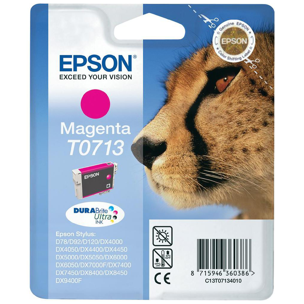 Bild von Epson Tintenpatrone T0713 magenta, 270 Seiten