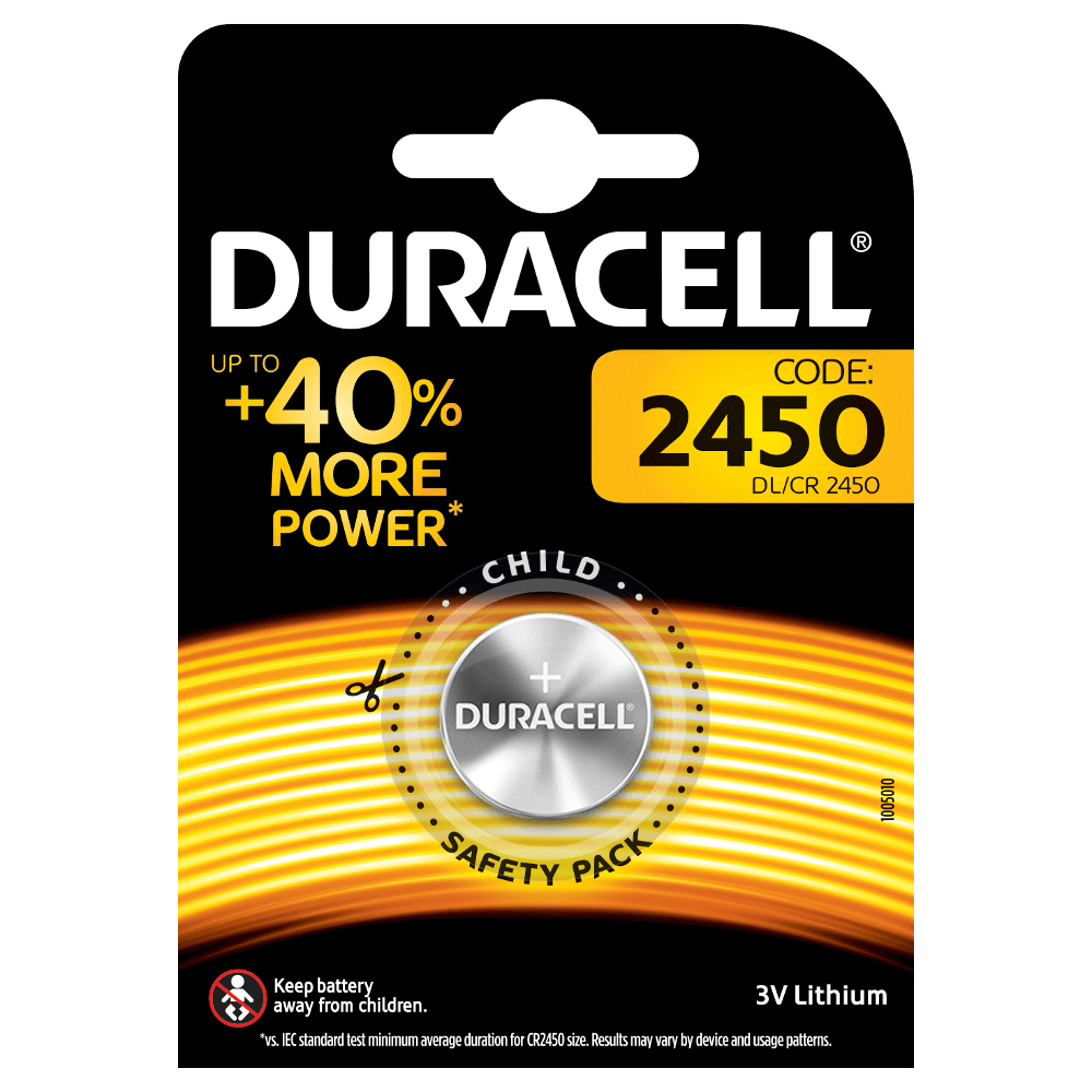 Bild von Duracell Knopfzellenbatterie 2450