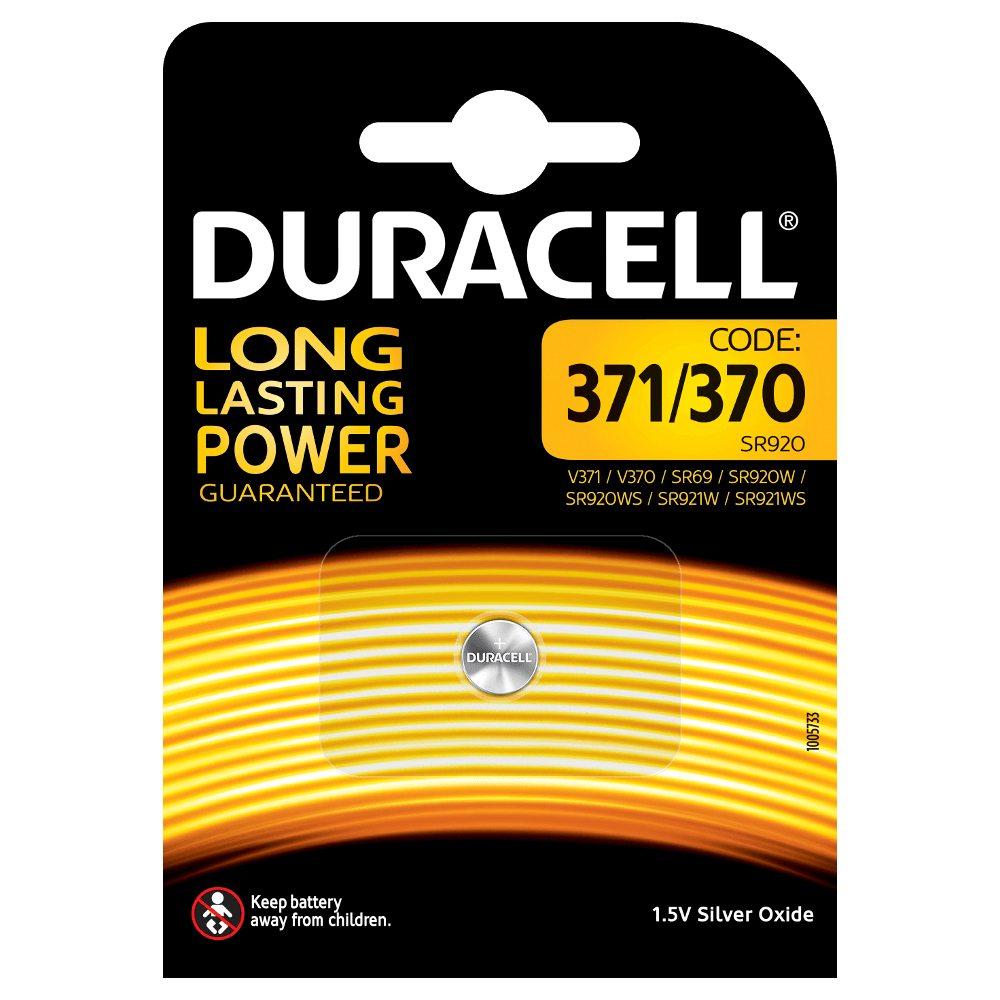 Bild von Duracell Knopfzellenbatterie 371/370