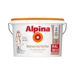 Bild von Alpina Renovierfarbe RAL 9010 10 Liter