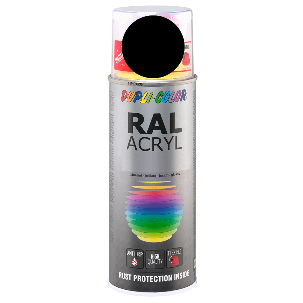 Bild von Dupli-Color Acryl-Lack RAL 9005 Schwarz 400ml