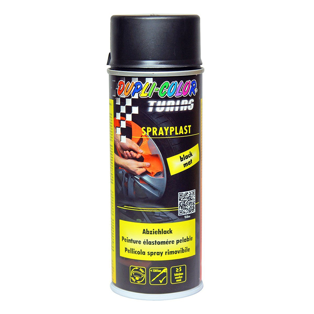 Bild von Dupli-Color Tuning Abziehlackspray Schwarz Matt 400ml