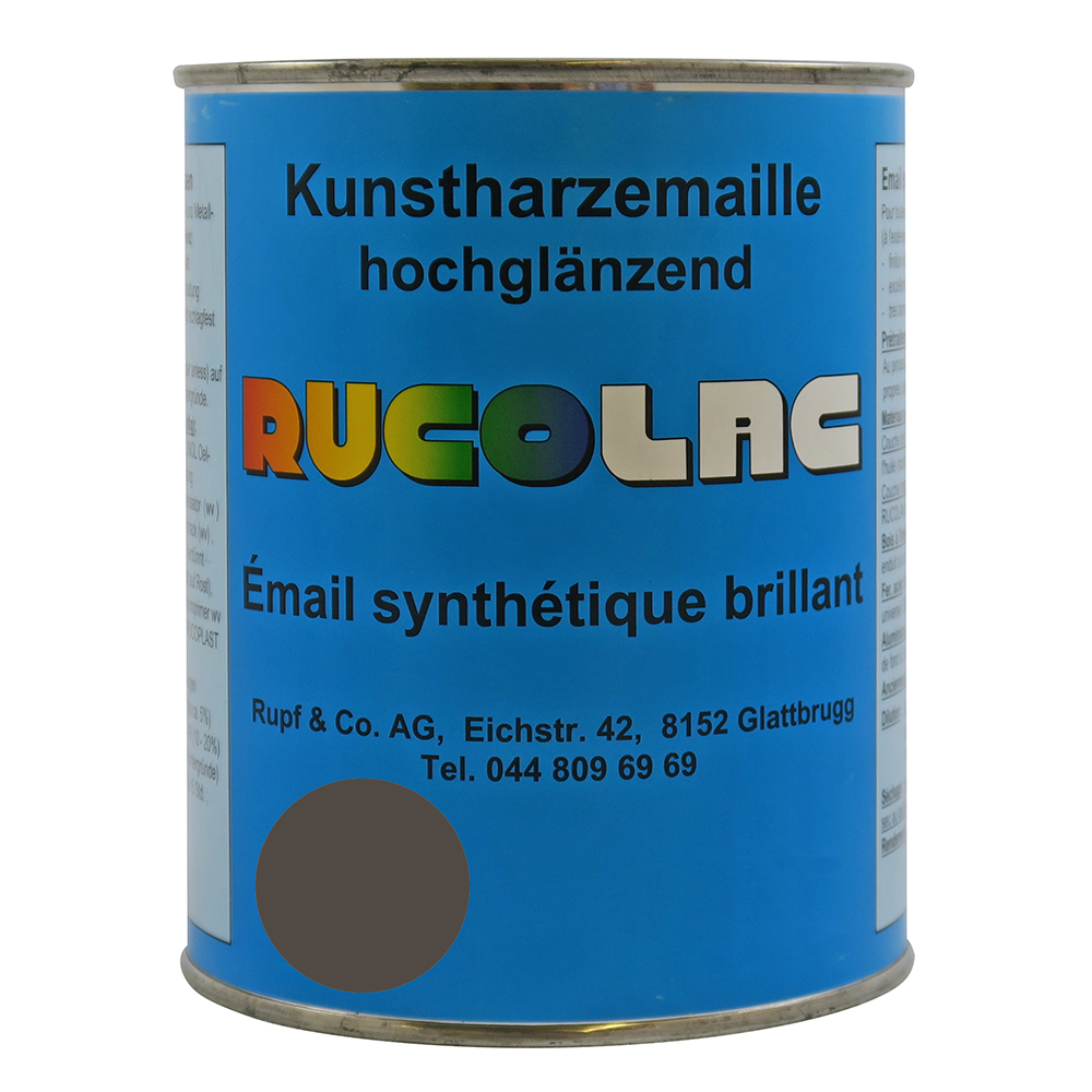 Bild von Ruco Rucolac Kunstharzemaille RAL7011 Eisengrau 750ml