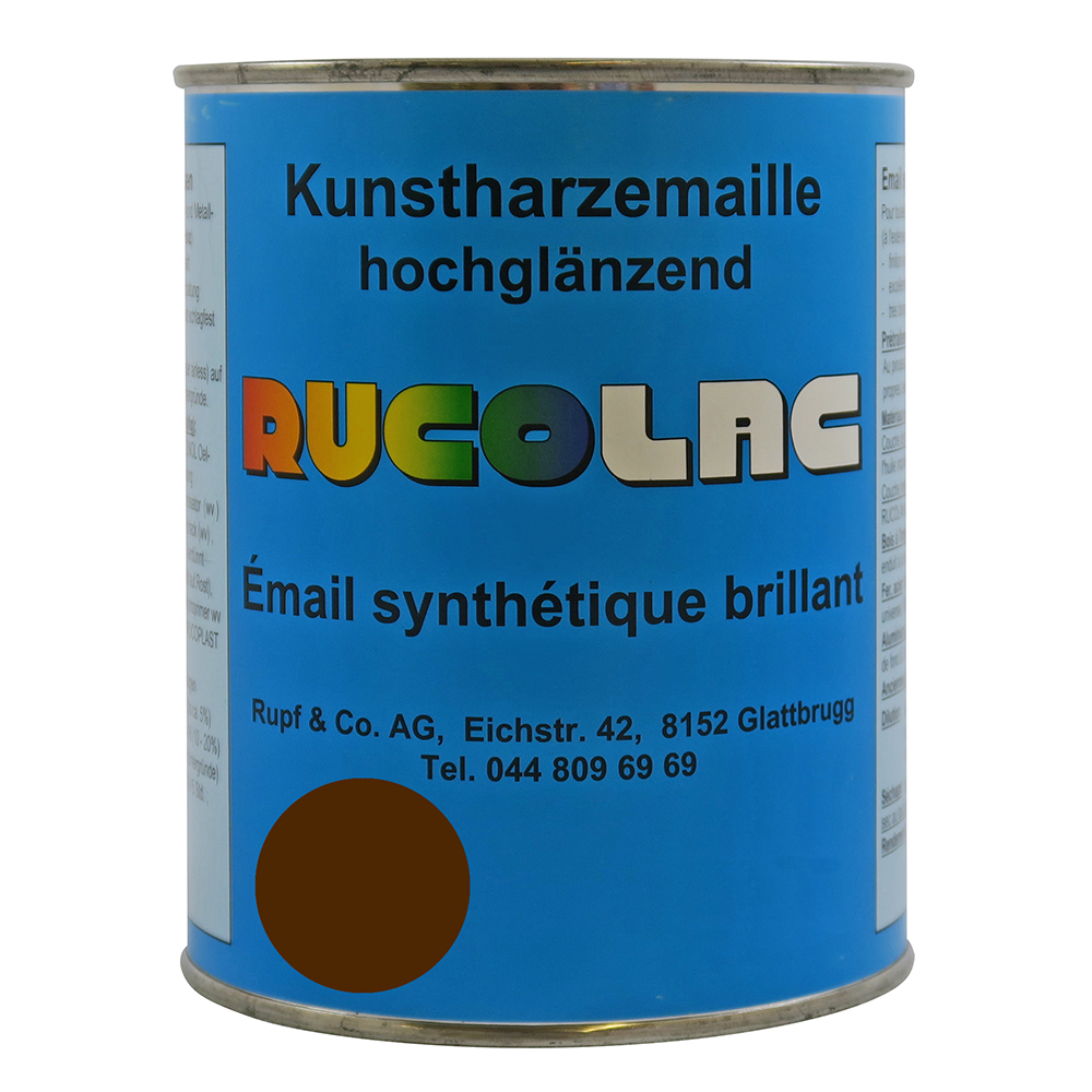 Bild von Ruco Rucolac Kunstharzemaille RAL8011 Nussbraun 125ml