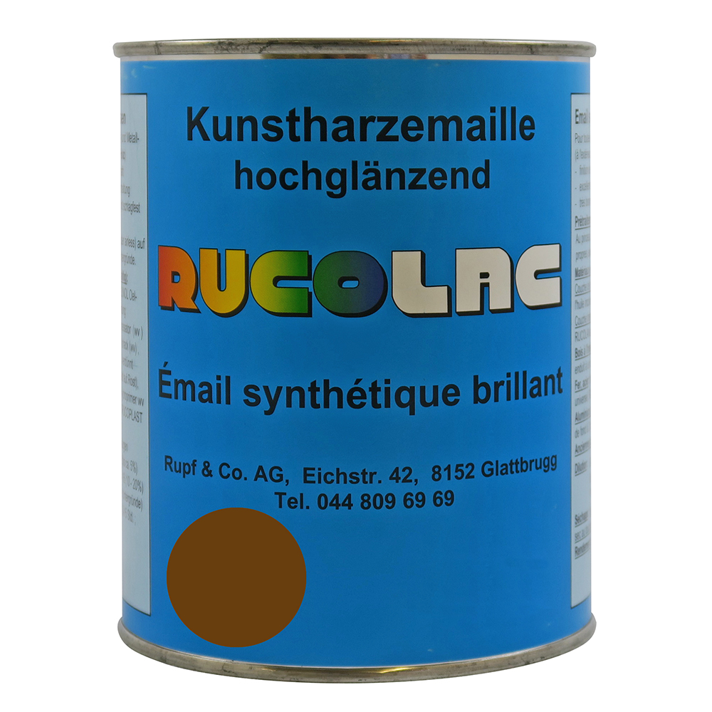 Bild von Ruco Rucolac Kunstharzemaille RAL8003 Lehmbraun 125ml