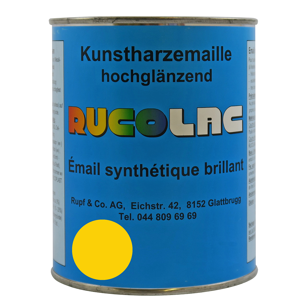 Bild von Ruco Rucolac Kunstharzemaille RAL1021 Rapsgelb 375ml