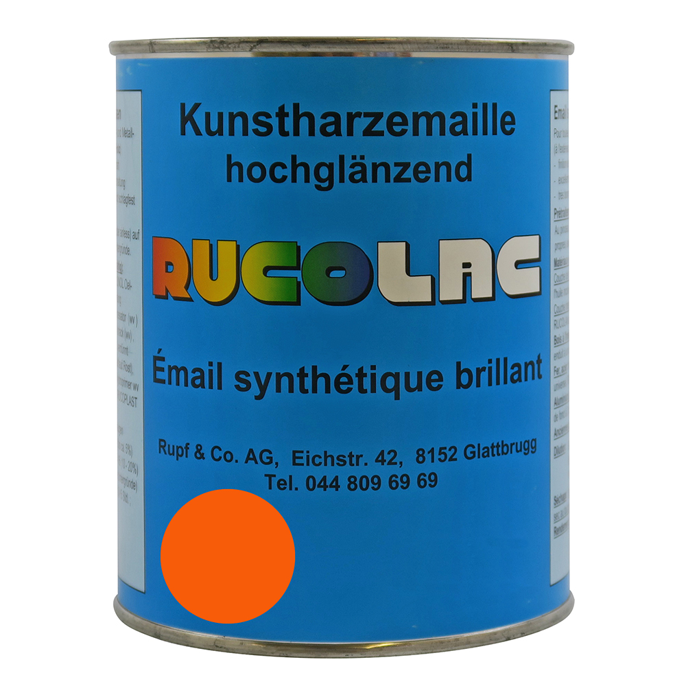 Bild von Ruco Rucolac Kunstharzemaille RAL2004 Reinorange 750ml