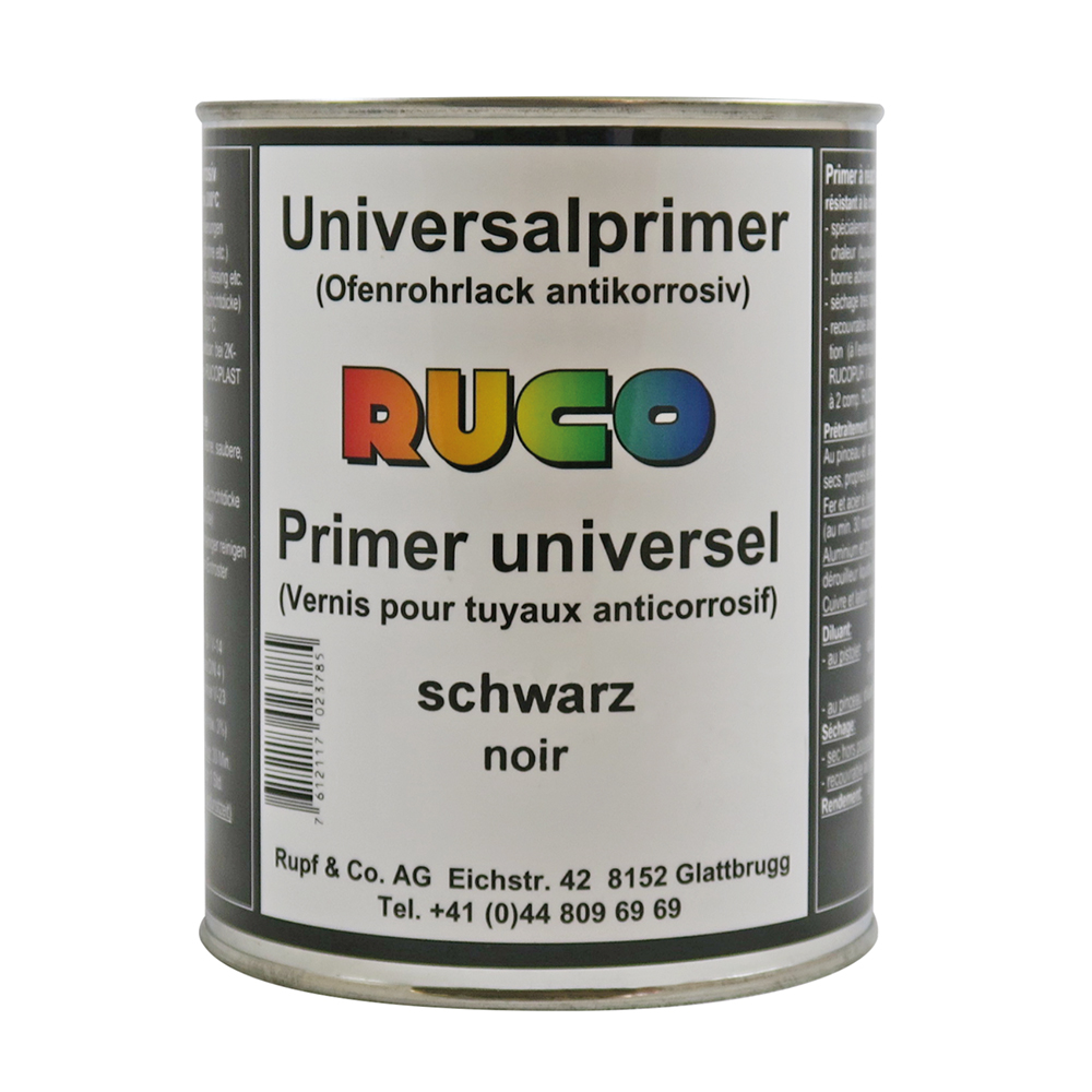 Picture of Ruco Universalprimer Ofenrohrlack Schwarz 750ml