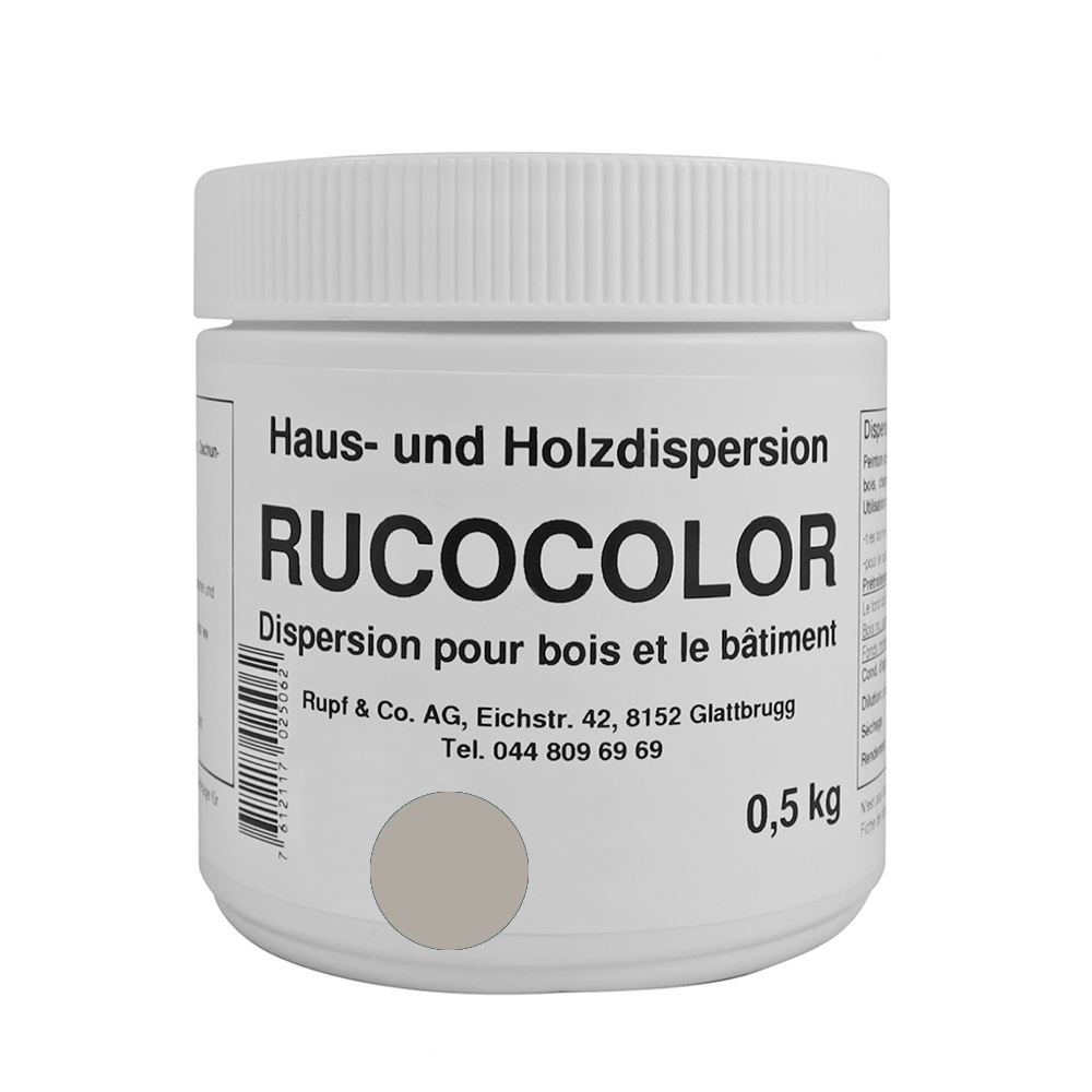 Bild von Ruco Rucocolor Haus- und Holzdispersion RAL7032 Kieselgrau 0,5kg