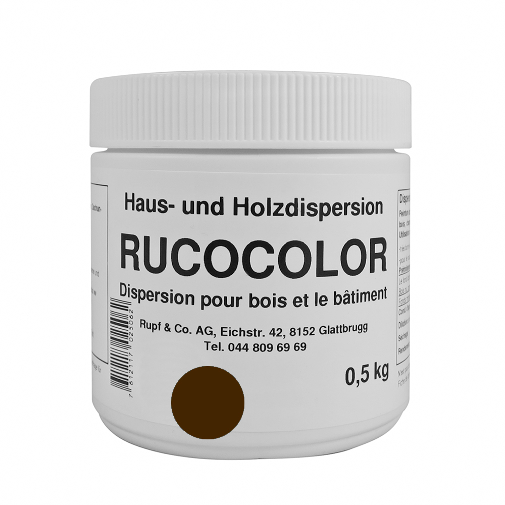 Picture of Ruco Rucocolor Haus- und Holzdispersion RAL8011 Nussbraun 0,5kg