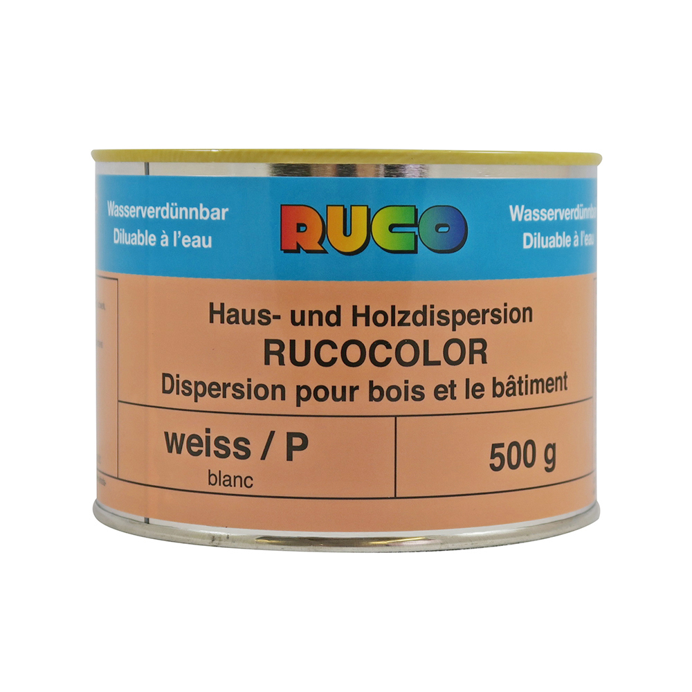 Bild von Ruco Rucocolor Haus- und Holzdispersion Weiss 0,5kg