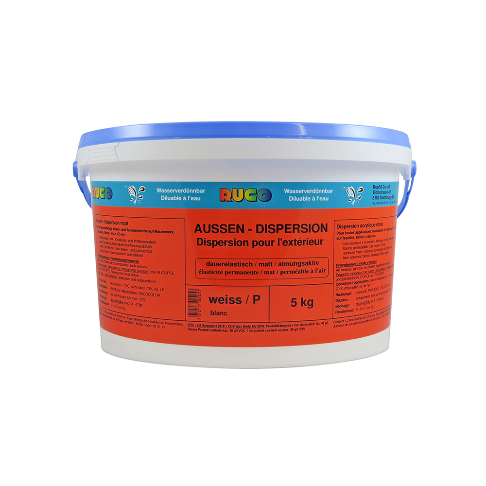 Bild von Ruco Aussendispersion Weiss 5kg