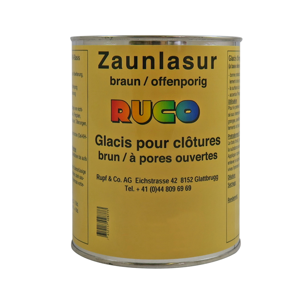 Bild von Ruco Zaunlasur Braun 5l
