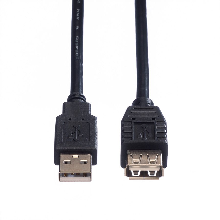 Bild von Blank USB 2.0 Verlängerung 0.8m, A-A