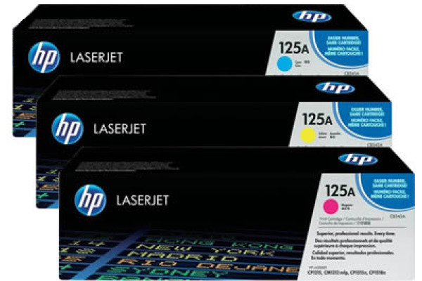 Bild von HP Toner Tri-Pack 125A, CF373AM CMY, 1400 Seiten