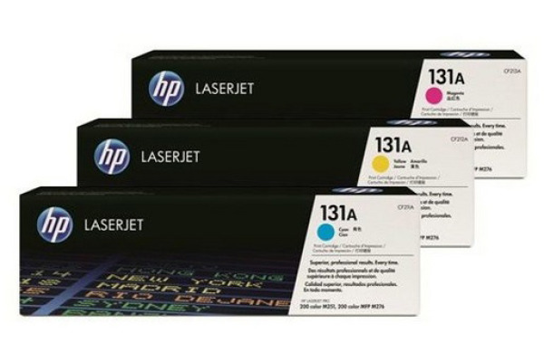 Bild von HP Toner Tri-Pack 131A, U0SL1AM, CMY, 1800 Seiten 