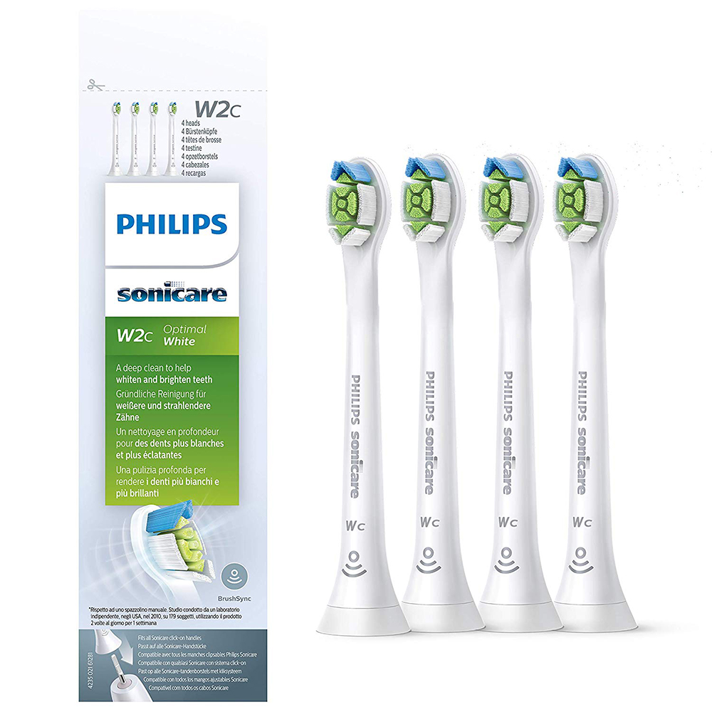 Picture of Philips Sonicare Ersatz-Aufsteckbürsten W2c Optimal White compact Mini 4er-Packung